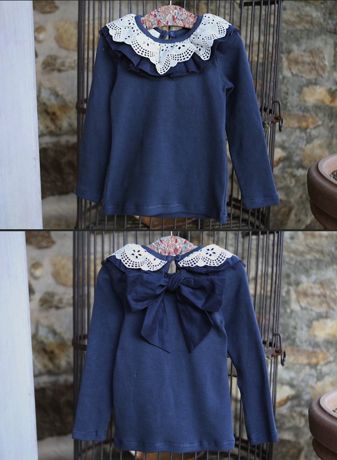 Bluza Geri cu broderie aplicata si funda mare Bluza Geri cu broderie aplicata si funda mare