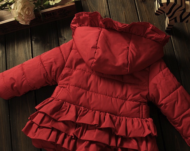 Geaca Amabelle cu gluga fronsata si flori brodate 8 Geaca Amabelle cu gluga fronsata si flori brodate 8