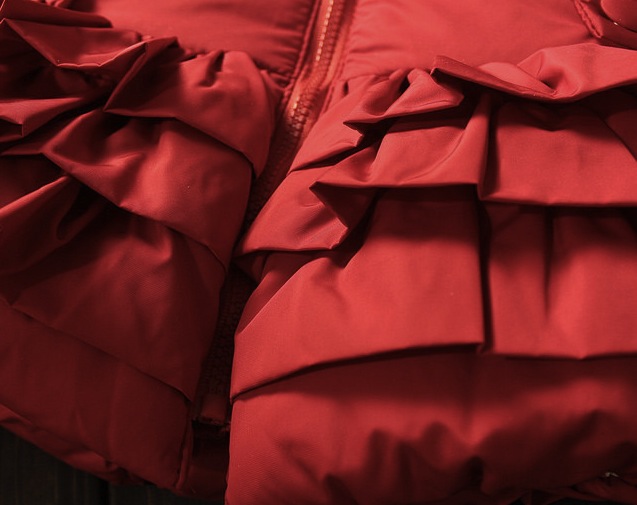 Geaca Amabelle cu gluga fronsata si flori brodate 7 Geaca Amabelle cu gluga fronsata si flori brodate 7