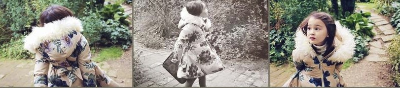 Geaca Belair cu gluga imblanita si motive florale 11 Geaca Belair cu gluga imblanita si motive florale 11