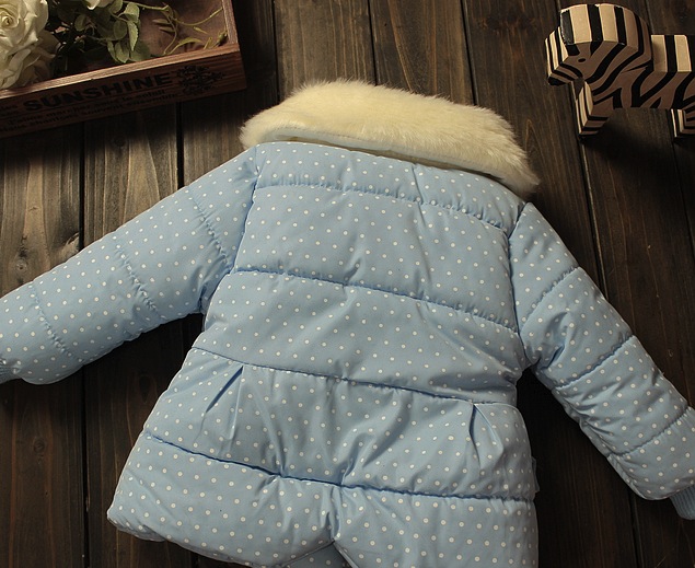 Geaca Charline cu guler pufos din blanita 1 Geaca Charline cu guler pufos din blanita 1