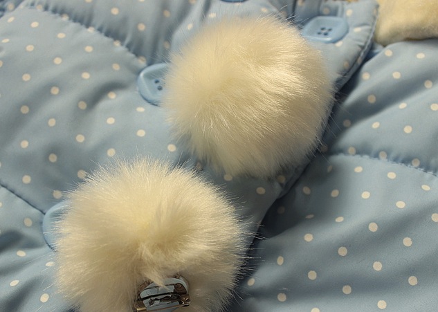 Geaca Charline cu guler pufos din blanita 2 Geaca Charline cu guler pufos din blanita 2