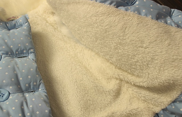 Geaca Charline cu guler pufos din blanita 5 Geaca Charline cu guler pufos din blanita 5