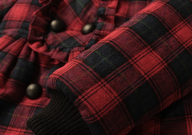 Geaca Helene in carouri si cu broderie pe gluga 4 Geaca Helene in carouri si cu broderie pe gluga 4