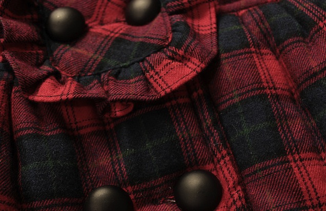 Geaca Helene in carouri si cu broderie pe gluga 6 Geaca Helene in carouri si cu broderie pe gluga 6