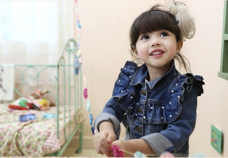 Geaca denim Laverne cu perle aplicate 7 Geaca denim Laverne cu perle aplicate 7