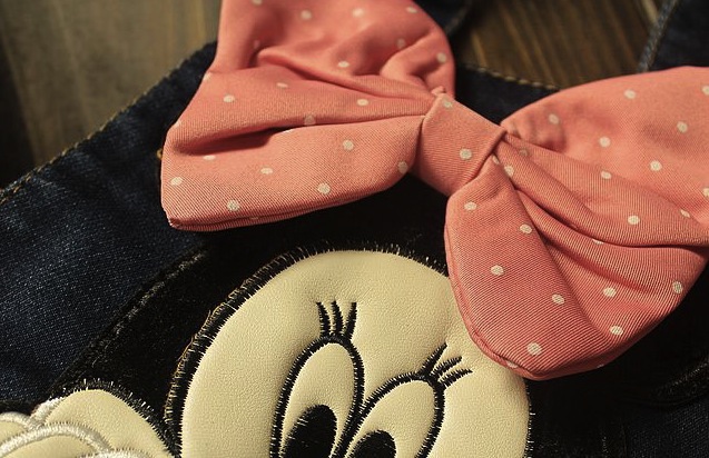 Jeans Erika cu bretele si Minnie 7 Jeans Erika cu bretele si Minnie 7