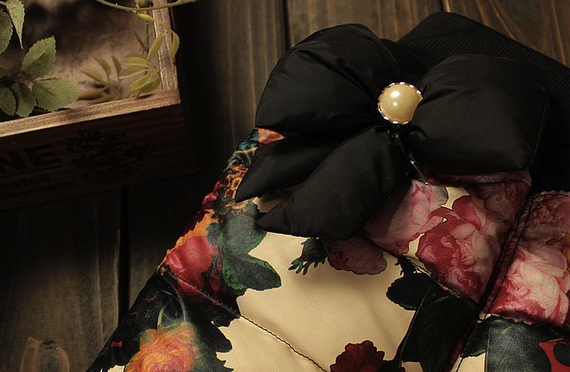 Pantaloni Jacey pentru iarna cu motive florale 4 Pantaloni Jacey pentru iarna cu motive florale 4