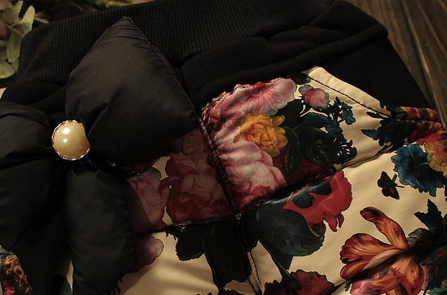 Pantaloni Jacey pentru iarna cu motive florale 5 Pantaloni Jacey pentru iarna cu motive florale 5