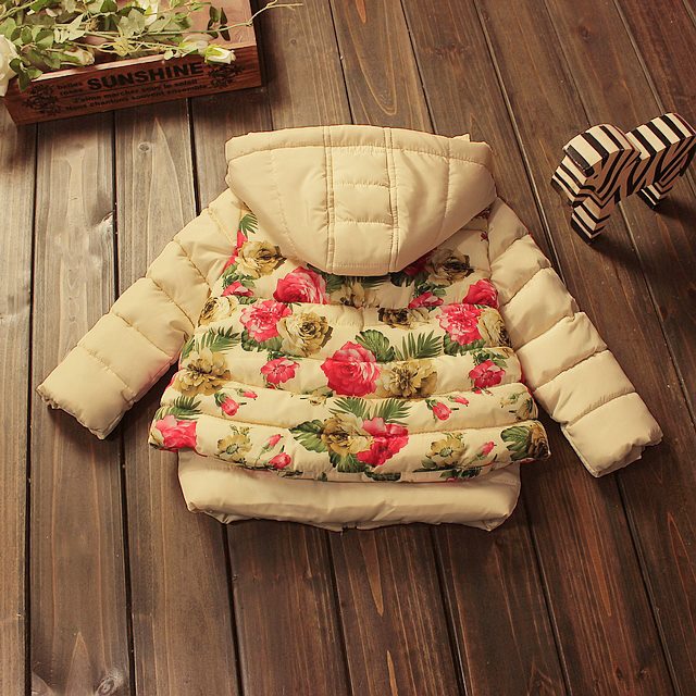 Geaca Katie cu gluga detasabila si imprimeu floral Geaca Katie cu gluga detasabila si imprimeu floral