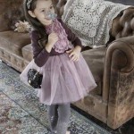 Rochie chic cu broderie aplicata si tutu model Ysabel