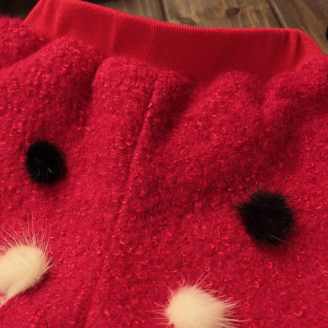 Set gros de iarna cu bluza si pantaloni scurti - Amalia Set gros de iarna cu bluza si pantaloni scurti - Amalia