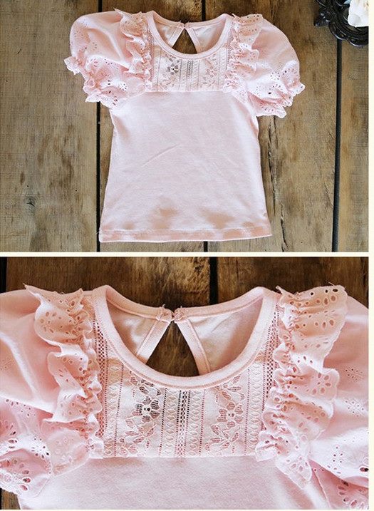 Bluza chic cu maneca scurta si broderie model Gripper 4 Bluza chic cu maneca scurta si broderie model Gripper 4