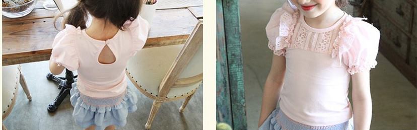 Bluza chic cu maneca scurta si broderie model Gripper 7 Bluza chic cu maneca scurta si broderie model Gripper 7