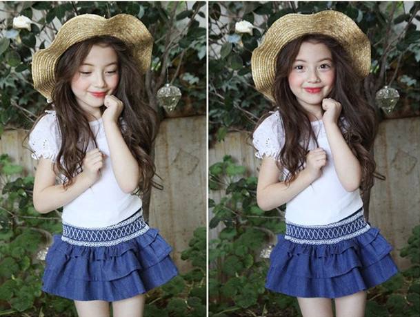 Bluza chic cu maneca scurta si broderie model Gripper 8 Bluza chic cu maneca scurta si broderie model Gripper 8