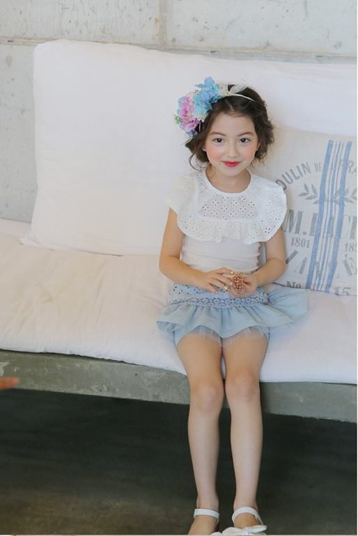 Bluza de vara cu guler brodat model Labelle 10 Bluza de vara cu guler brodat model Labelle 10