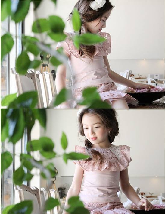 Bluza de vara cu guler brodat model Labelle 11 Bluza de vara cu guler brodat model Labelle 11