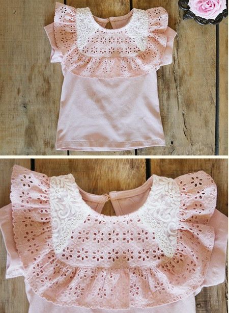 Bluza de vara cu guler brodat model Labelle 13 Bluza de vara cu guler brodat model Labelle 13