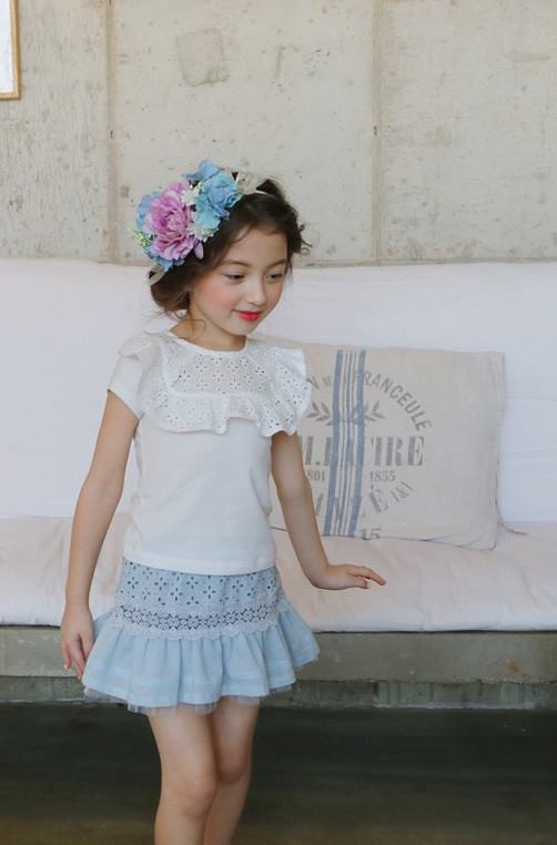 Bluza de vara cu guler brodat model Labelle 3 Bluza de vara cu guler brodat model Labelle 3