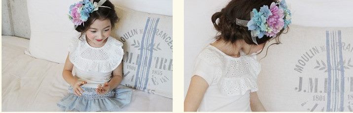 Bluza de vara cu guler brodat model Labelle 5 Bluza de vara cu guler brodat model Labelle 5