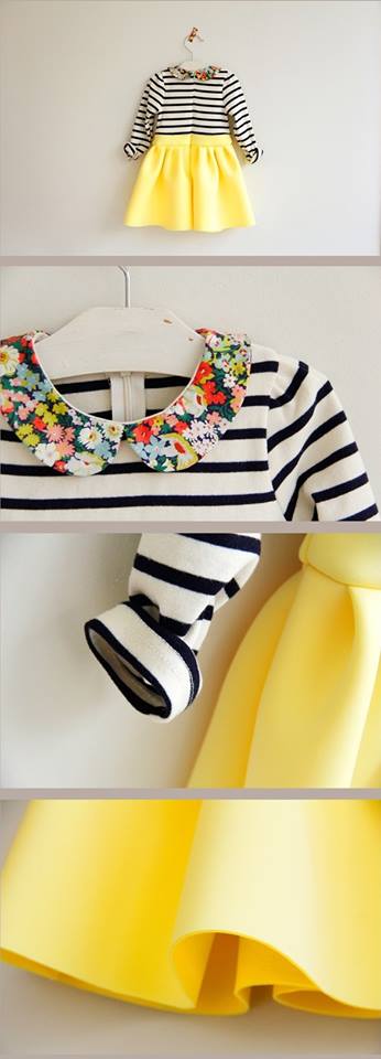 Rochie trendy cu guler inflorat model Edina 4 Rochie trendy cu guler inflorat model Edina 4